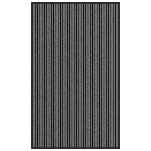 Fußmatte Streifen Schwarz Grau 90x150 cm