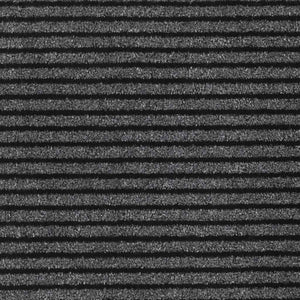 Fußmatte Streifen Schwarz Grau 90x150 cm
