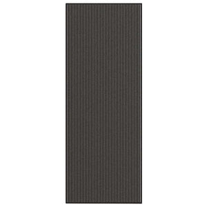Fußmatte Streifen Schwarz Grau 115x300 cm