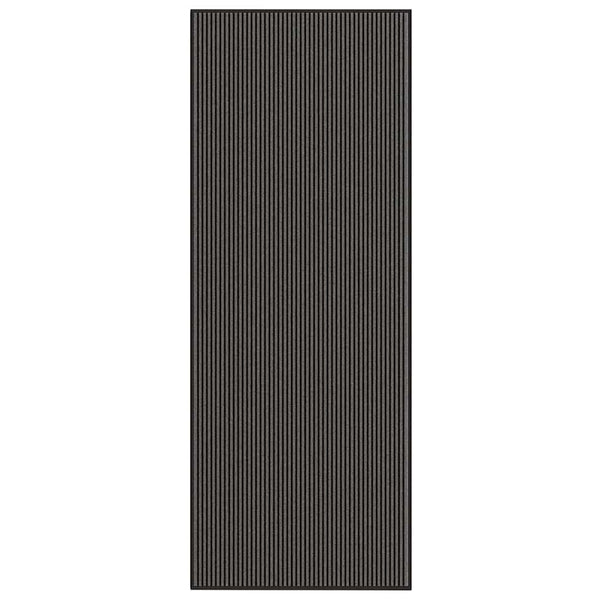 Fußmatte Streifen Schwarz Grau 115x300 cm
