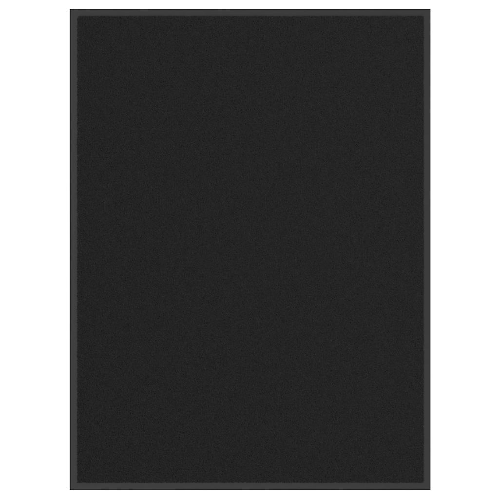 Schwarze Fußmatte 80x120 cm