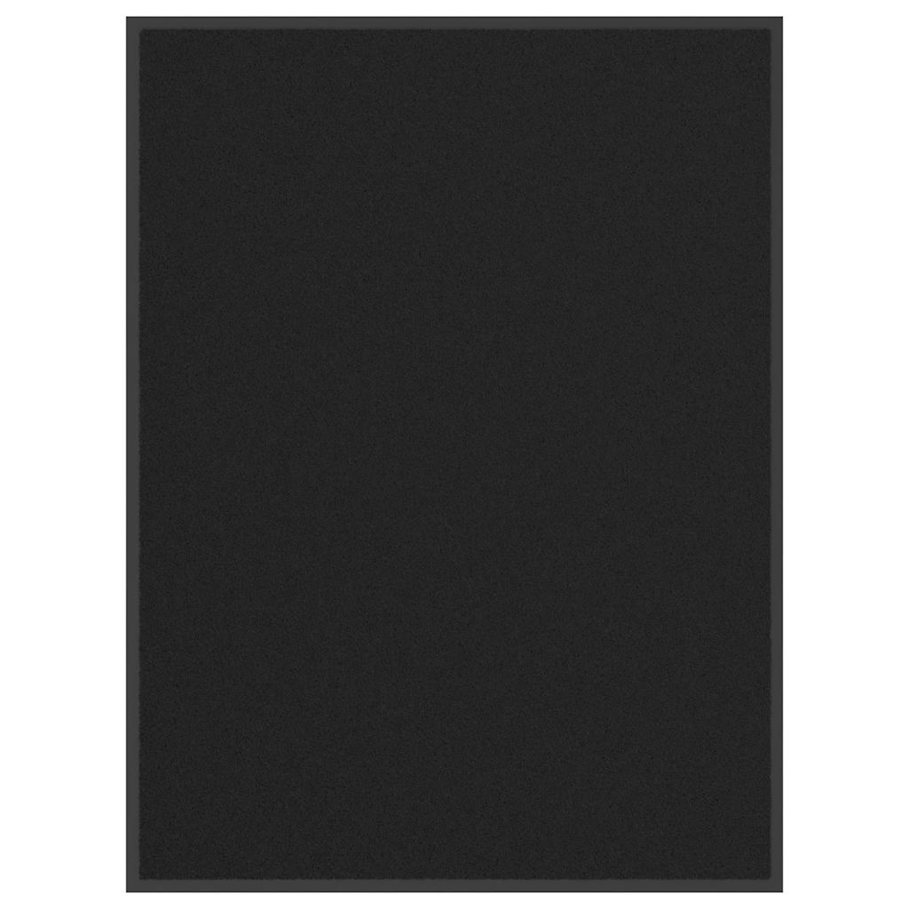 Schwarze Fußmatte 90x120 cm