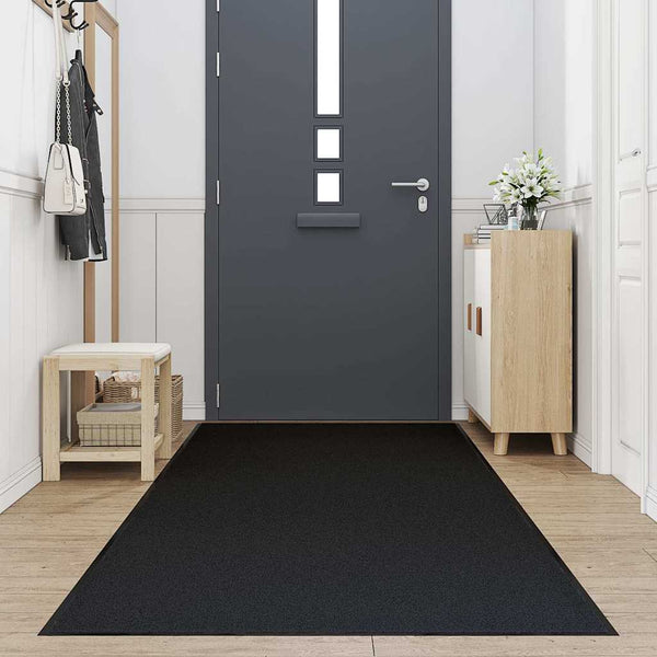 Schwarze Fußmatte 115x500 cm