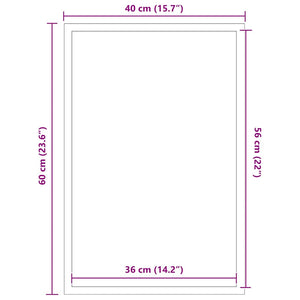 Fußmatte Anthrazit 40x60 cm