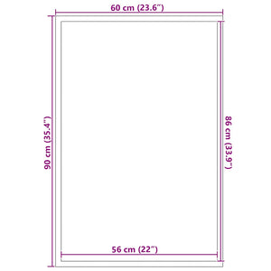 vidaXL Paillasson anthracite 60x90 cm