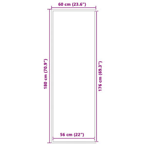Braune Fußmatte 60x180 cm