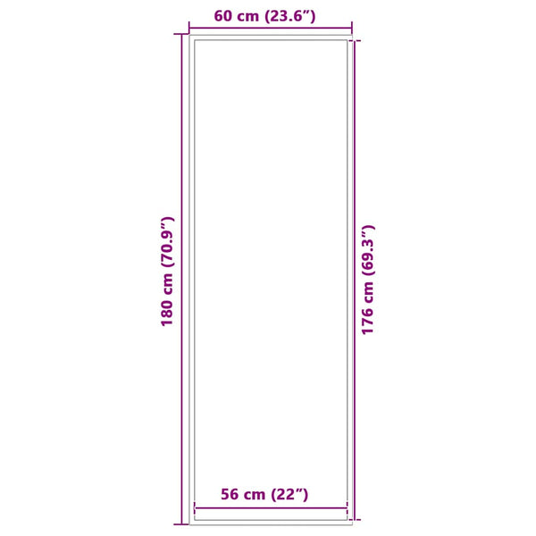 Braune Fußmatte 60x180 cm