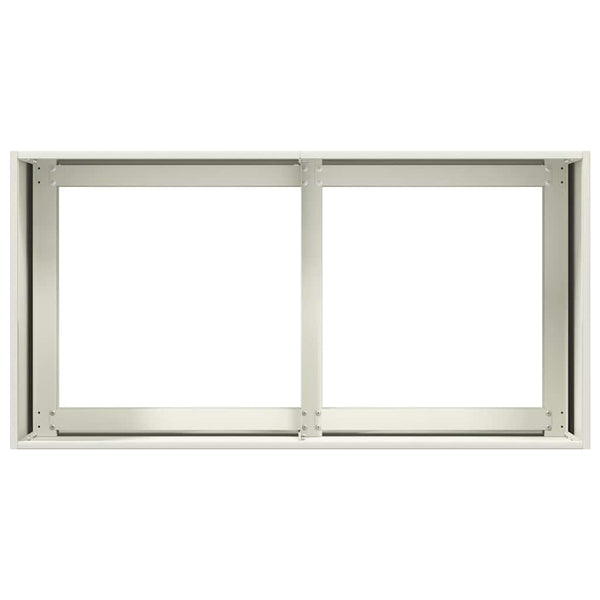 Pflanzkübel Weiß 80x40x40 cm Stahl