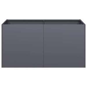 Anthrazit Pflanzkübel 80x40x40 cm Stahl