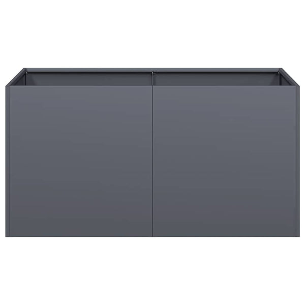 Anthrazit Pflanzkübel 80x40x40 cm Stahl