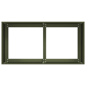 Olivgrüner Pflanzkübel 80x40x40 cm