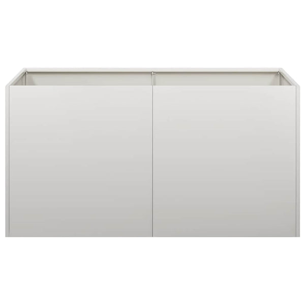 Edelstahl Pflanzgefäß 80x40x40 cm