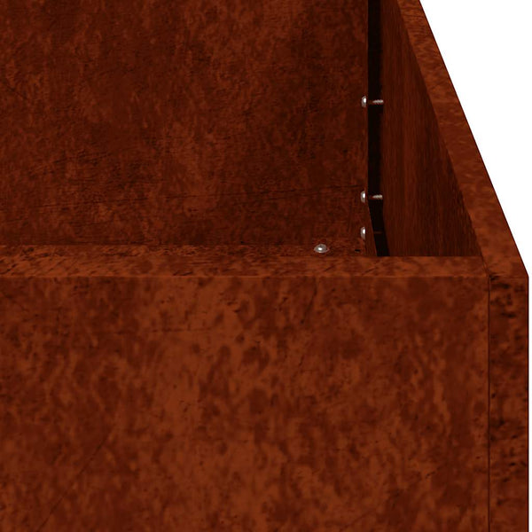 Rost Pflanzkübel 80x40x40 cm, Wetterfester Stahl