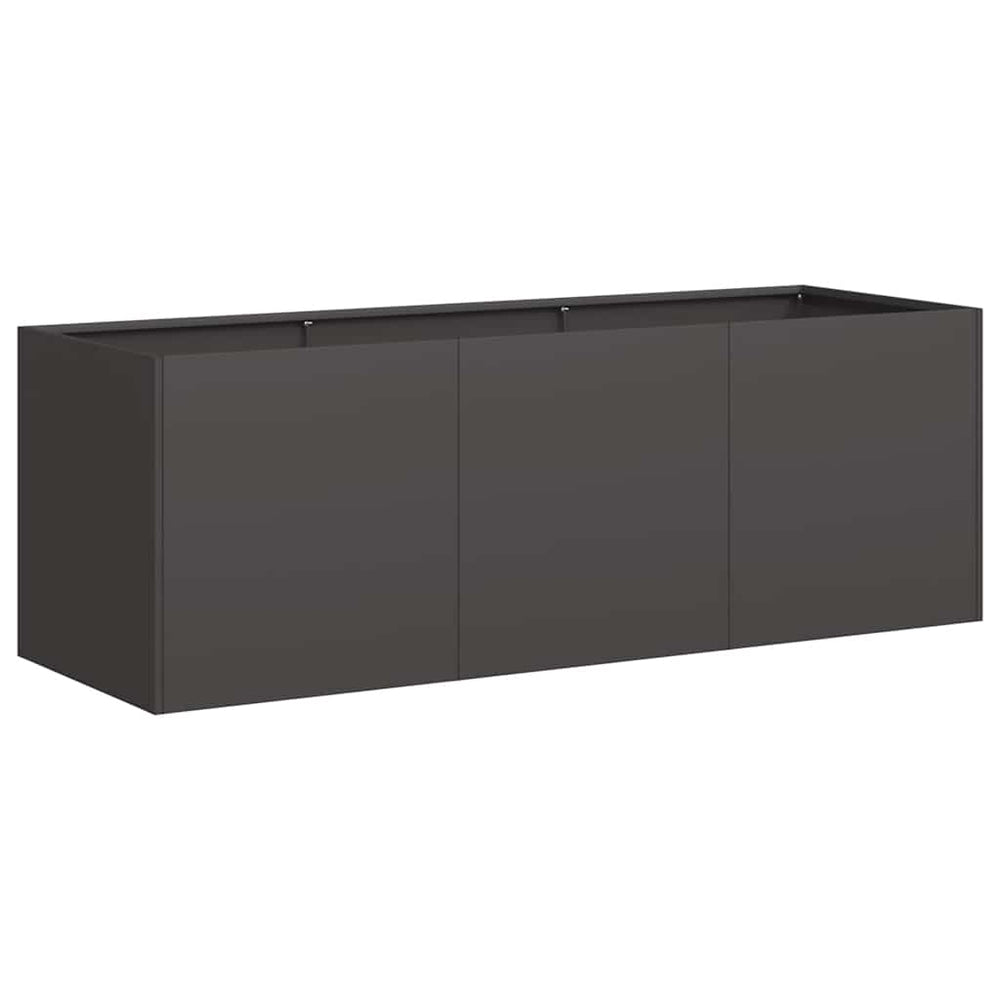 Schwarzes Pflanzgefäß 120x40x40 cm
