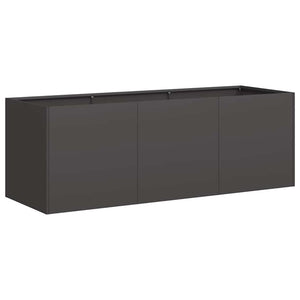 vidaXL Jardinière noire 120 x 40 x 40 cm en acier laminé à froid