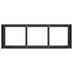 vidaXL Jardinière noire 120 x 40 x 40 cm en acier laminé à froid