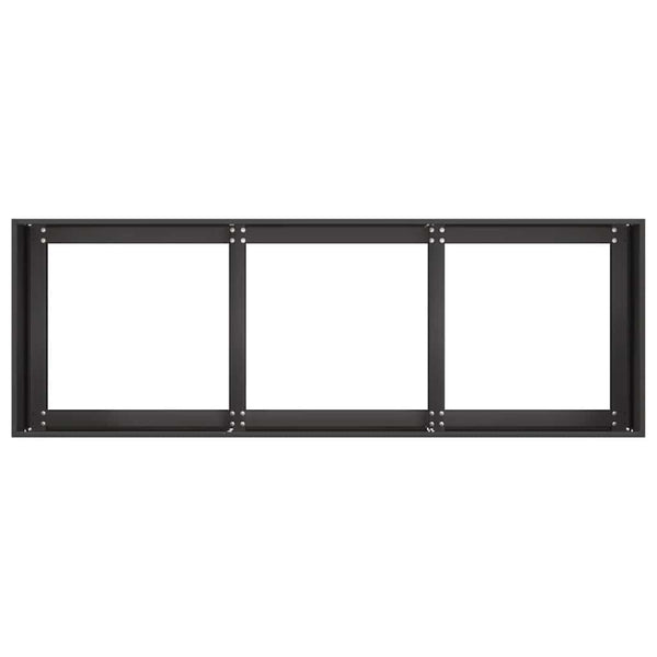 vidaXL Jardinière noire 120 x 40 x 40 cm en acier laminé à froid