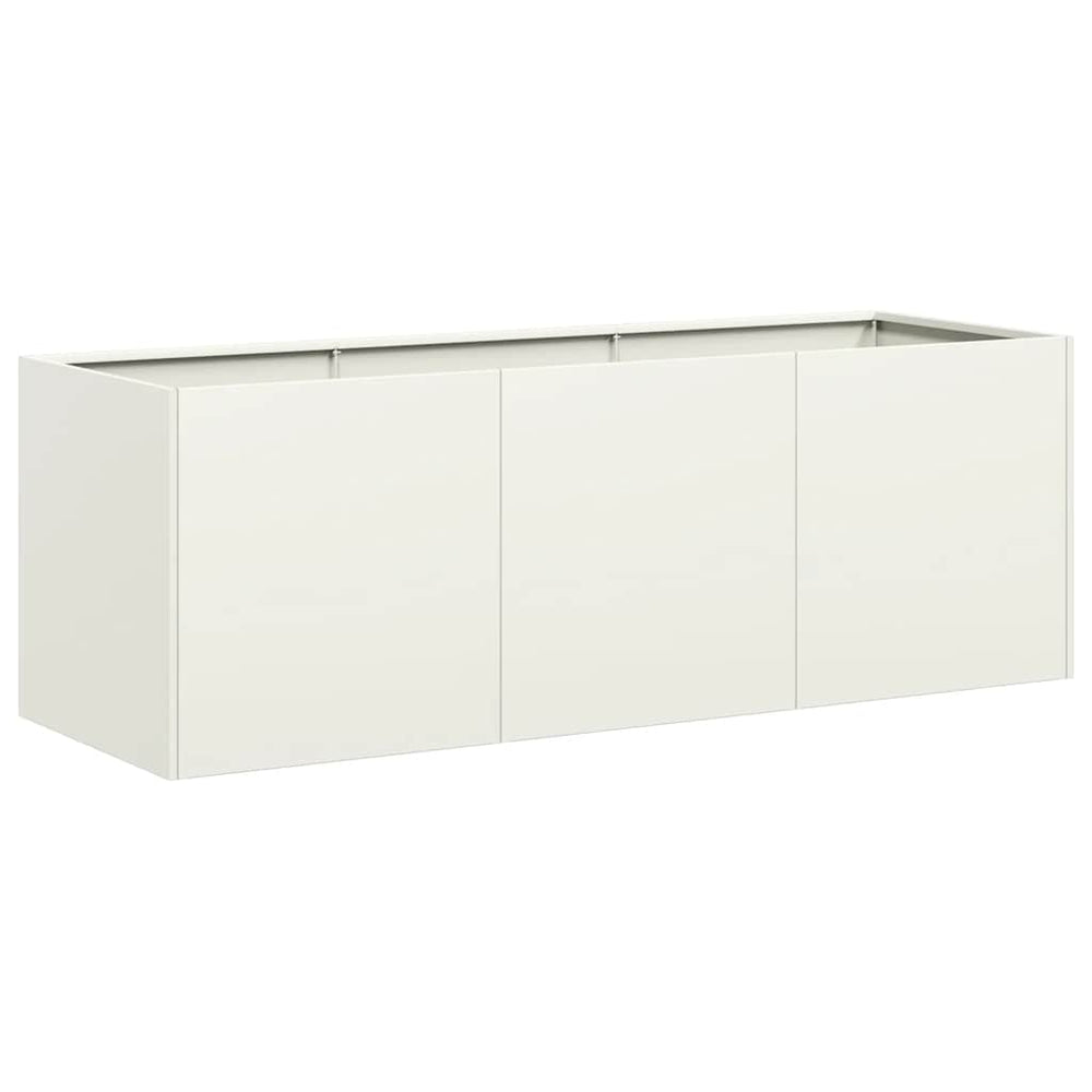 Weißer Pflanzkübel 120 cm
