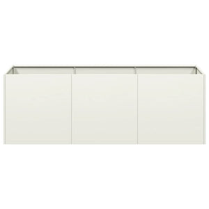 Weißer Pflanzkübel 120 cm
