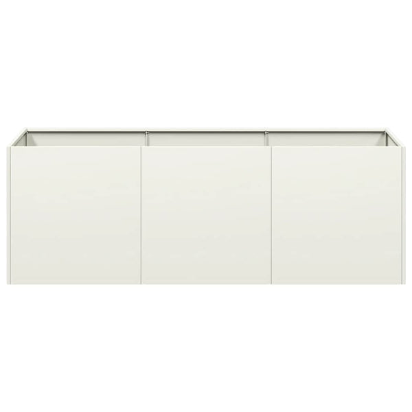 Weißer Pflanzkübel 120 cm