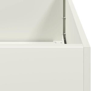Weißer Pflanzkübel 120 cm