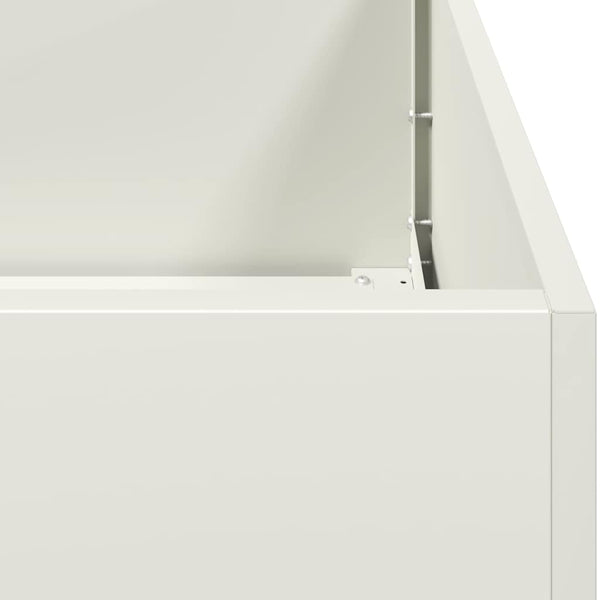 Weißer Pflanzkübel 120 cm