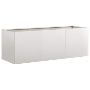 Edelstahl Pflanzkübel 120x40x40 cm