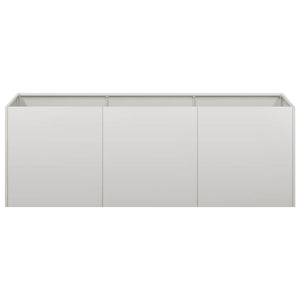Edelstahl Pflanzkübel 120x40x40 cm