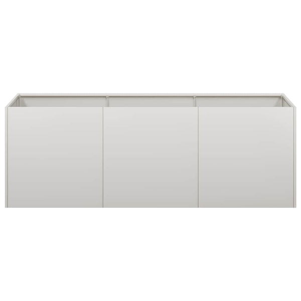 Edelstahl Pflanzkübel 120x40x40 cm