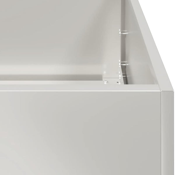 Edelstahl Pflanzkübel 120x40x40 cm