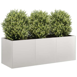 Edelstahl Pflanzkübel 120x40x40 cm