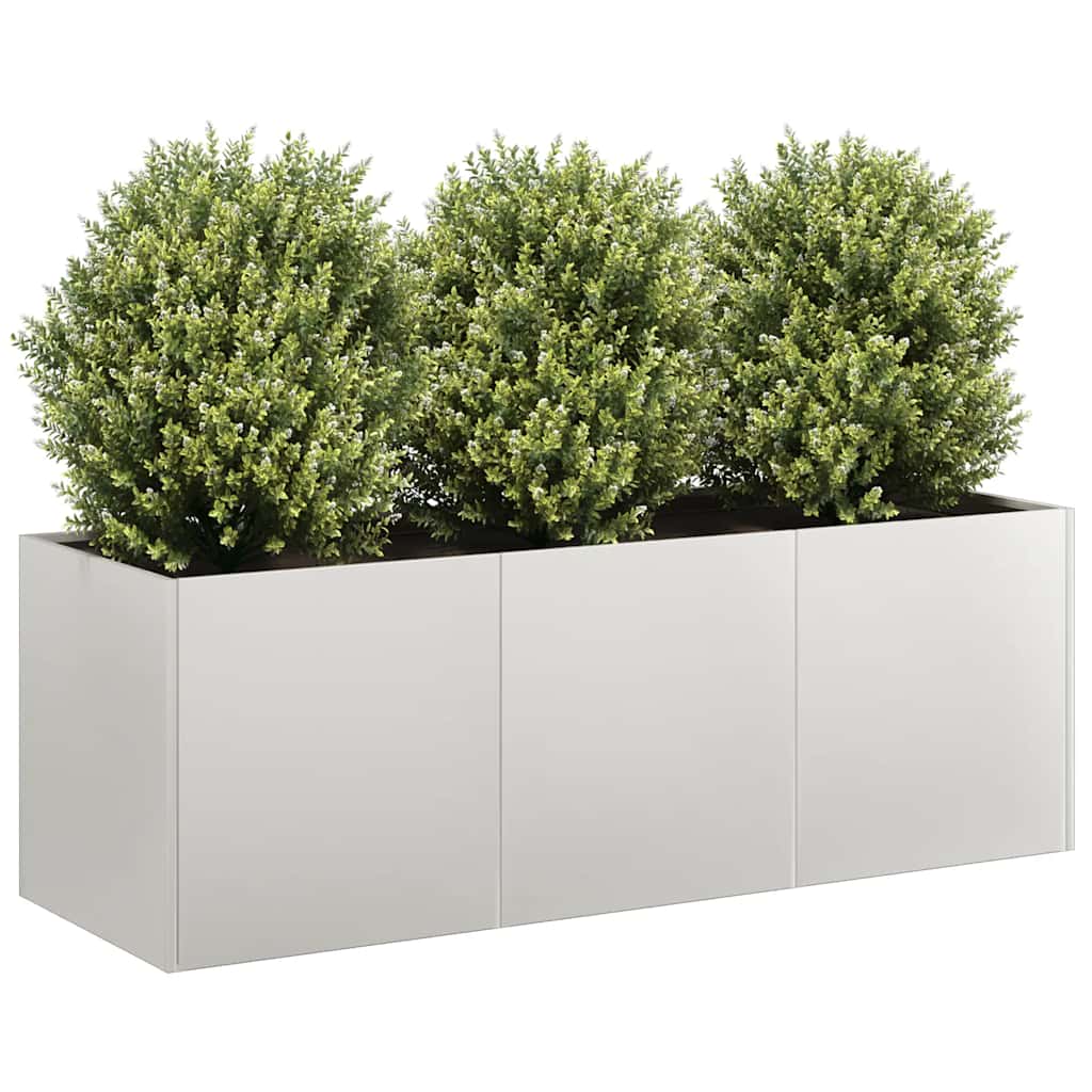 Edelstahl Pflanzkübel 120x40x40 cm