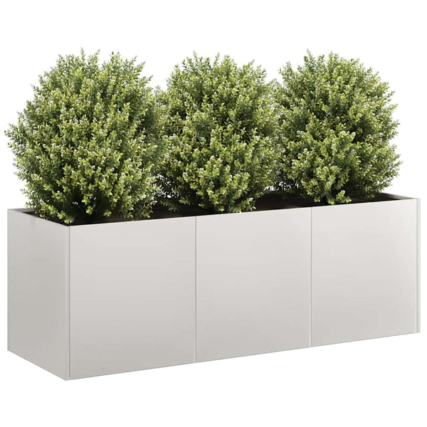 Edelstahl Pflanzkübel 120x40x40 cm
