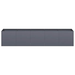 Anthrazit Pflanzgefäß 200 cm Kaltgewalzter Stahl