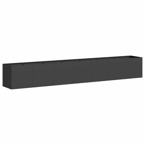 Schwarzer Stahl Pflanzkübel 280 cm