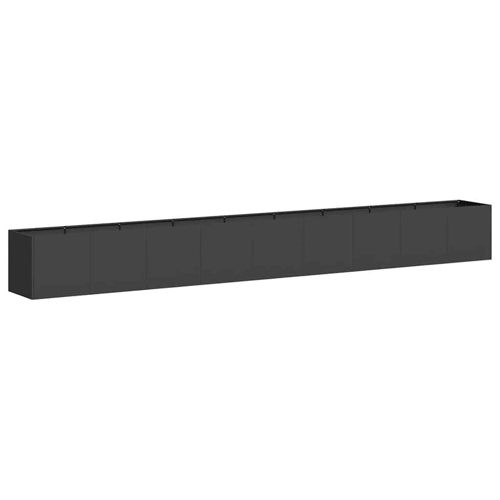 Schwarzer Pflanzkübel 360 cm Stahl