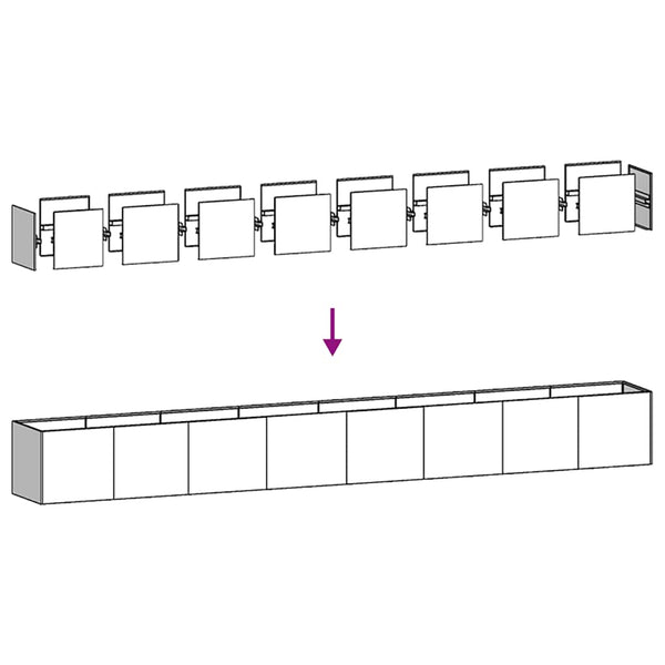 Olivgrüner Pflanzkübel 360 cm