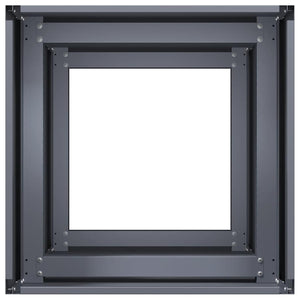 Anthrazit Pflanzkübel 40x40x80 cm Stahl