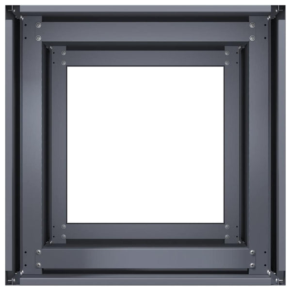 Anthrazit Pflanzkübel 40x40x80 cm Stahl