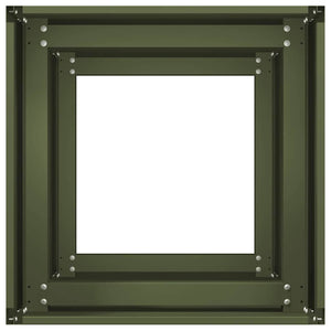 Olivgrüner Pflanzkübel 40x40x80 cm