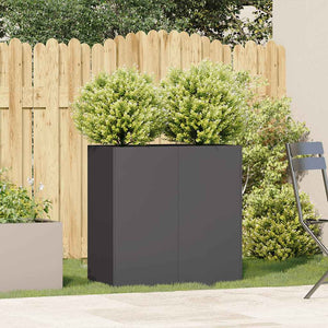 Schwarzer Pflanzkübel 80x40x80 cm