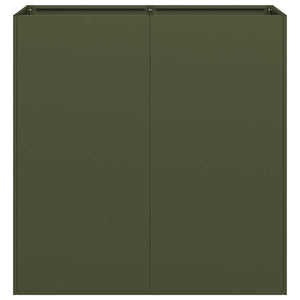 Olivgrüner Pflanzkübel 80x80 cm