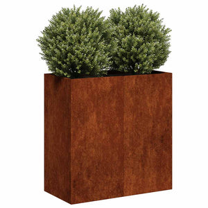 Rostiger Pflanzkübel 80x40x80cm