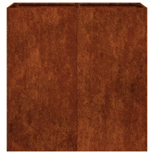 Rostiger Pflanzkübel 80x40x80cm