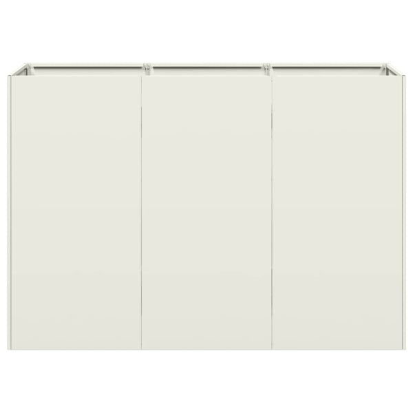 Weißer Pflanzkübel 120x40x80 cm