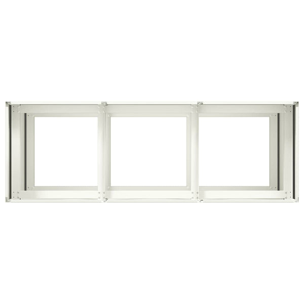 Weißer Pflanzkübel 120x40x80 cm