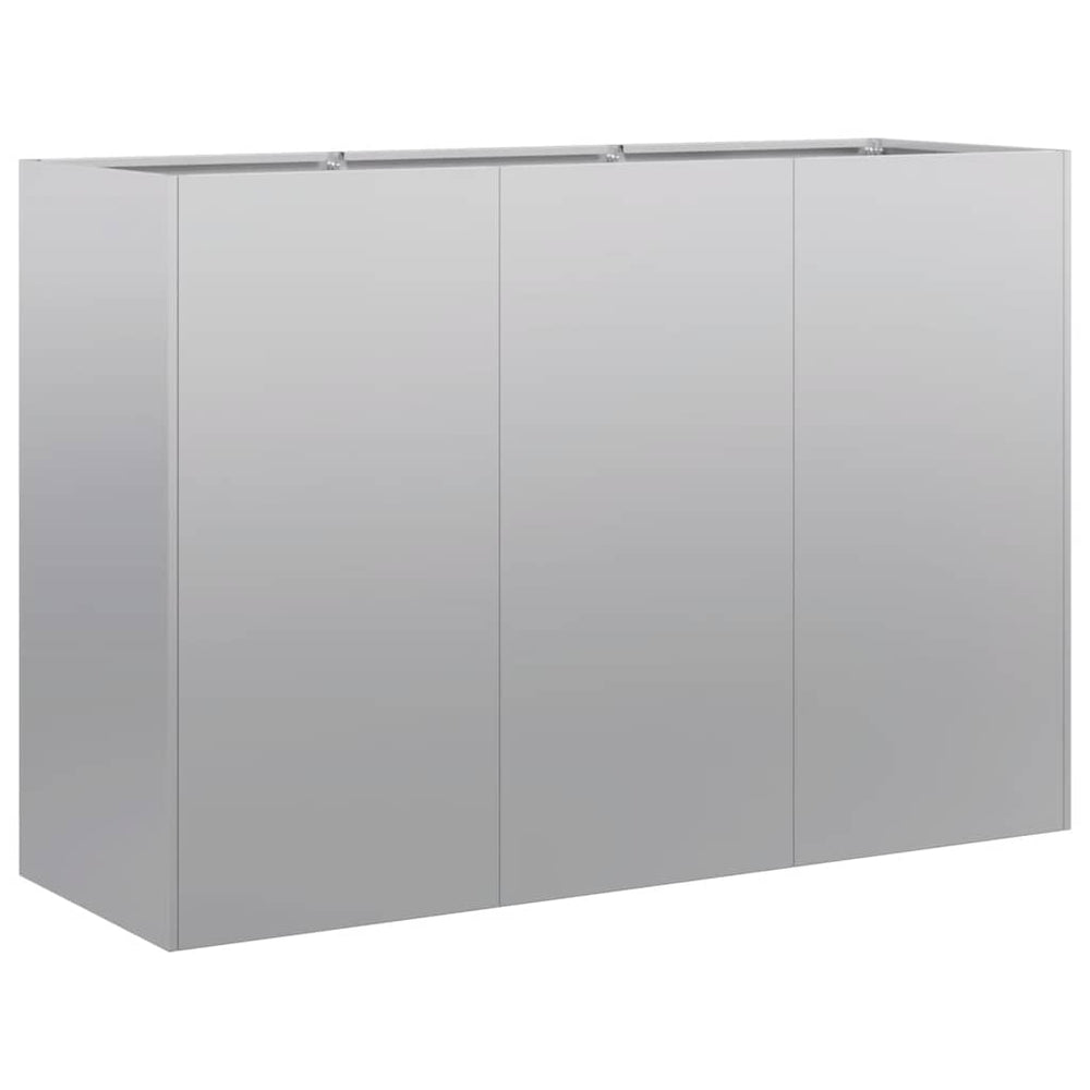 Verzinktes Stahl Pflanzgefäß 120x40x80 cm