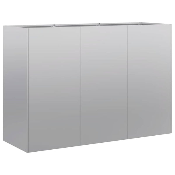 Verzinktes Stahl Pflanzgefäß 120x40x80 cm
