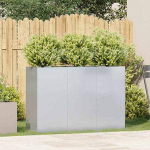Verzinktes Stahl Pflanzgefäß 120x40x80 cm