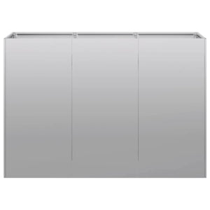 Verzinktes Stahl Pflanzgefäß 120x40x80 cm